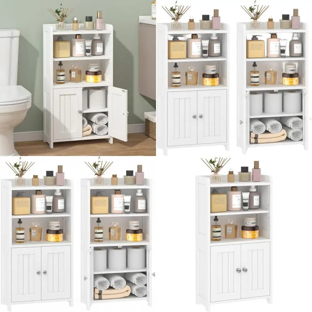 30 Tall Corner Floor Cabinet with Opposite Doors & 5 Shelves, Adjustable Organizer for Small Bathrooms, White
30 Tall Corner Floor Cabinet with Opposite Doors & 5 Shelves, Adjustable Organizer for Small Bathrooms, White