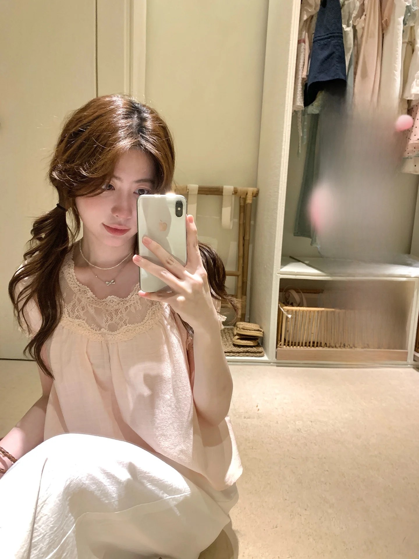 PtonUmi Summer Short Sleeve Lace Patchwork Women's Shirt Sweet Style Loose Fit round Neck No Special Function Chinese Origin
PtonUmi Summer Short Sleeve Lace Patchwork Women's Shirt Sweet Style Loose Fit round Neck No Special Function Chinese Origin