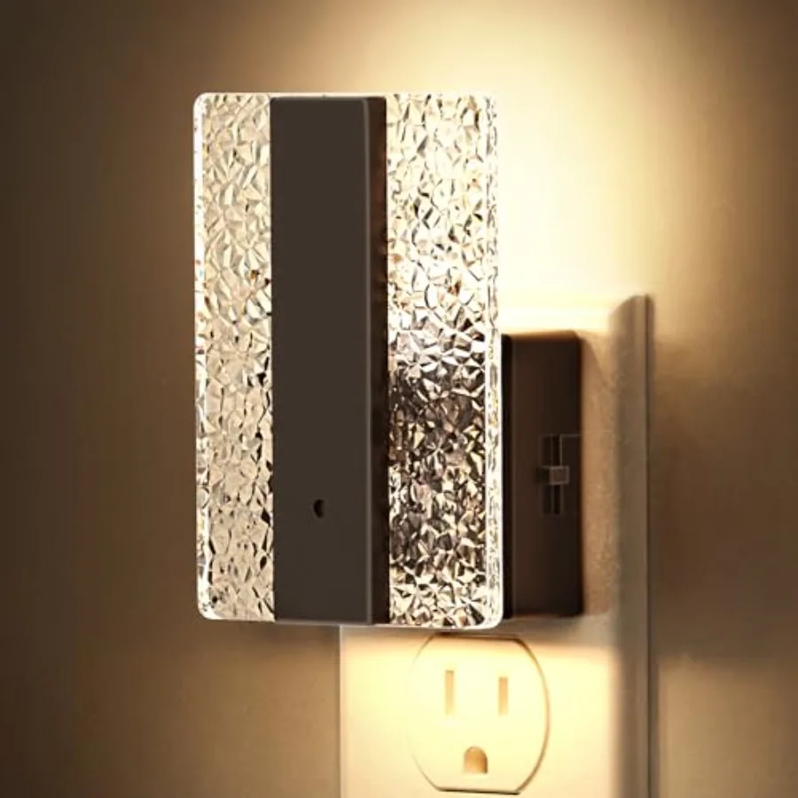 Night Light Plug into Wall, 0-100LM Dimmable Night Light with Dusk to Dawn Sensor, Decorative Plug in Night Lights for Bathroom
Night Light Plug into Wall, 0-100LM Dimmable Night Light with Dusk to Dawn Sensor, Decorative Plug in Night Lights for Bathroom