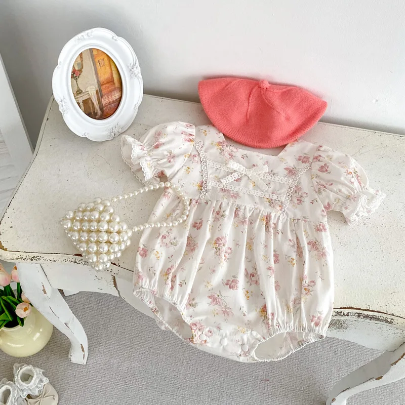 2024 Summer New Baby Girl Cute Floral Bow Bodysuit Cotton Newborn Clothes Infant Toddler Short Sleeve Princess Jumpsuit 0-24M
2024 Summer New Baby Girl Cute Floral Bow Bodysuit Cotton Newborn Clothes Infant Toddler Short Sleeve Princess Jumpsuit 0-24M