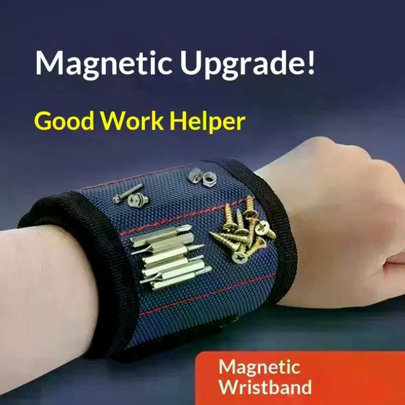 Magnetic Wristband Portable Tool Bag Electrician Adjustable Wristband For Holding Screws,Nails,Drilling Bits,Wrist Tool Holder
Magnetic Wristband Portable Tool Bag Electrician Adjustable Wristband For Holding Screws,Nails,Drilling Bits,Wrist Tool Holder