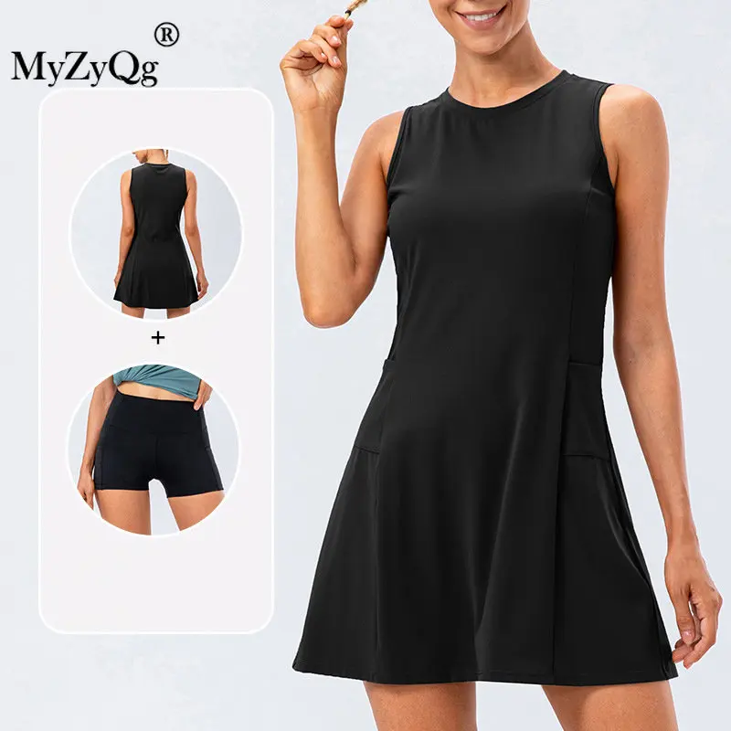 Women Tennis Dress Stretch Quick Dry Golf Sports Pocket Fitness Volleyball Gym Sportswear Two-piece Culottes Suit Bottom Shorts
Women Tennis Dress Stretch Quick Dry Golf Sports Pocket Fitness Volleyball Gym Sportswear Two-piece Culottes Suit Bottom Shorts