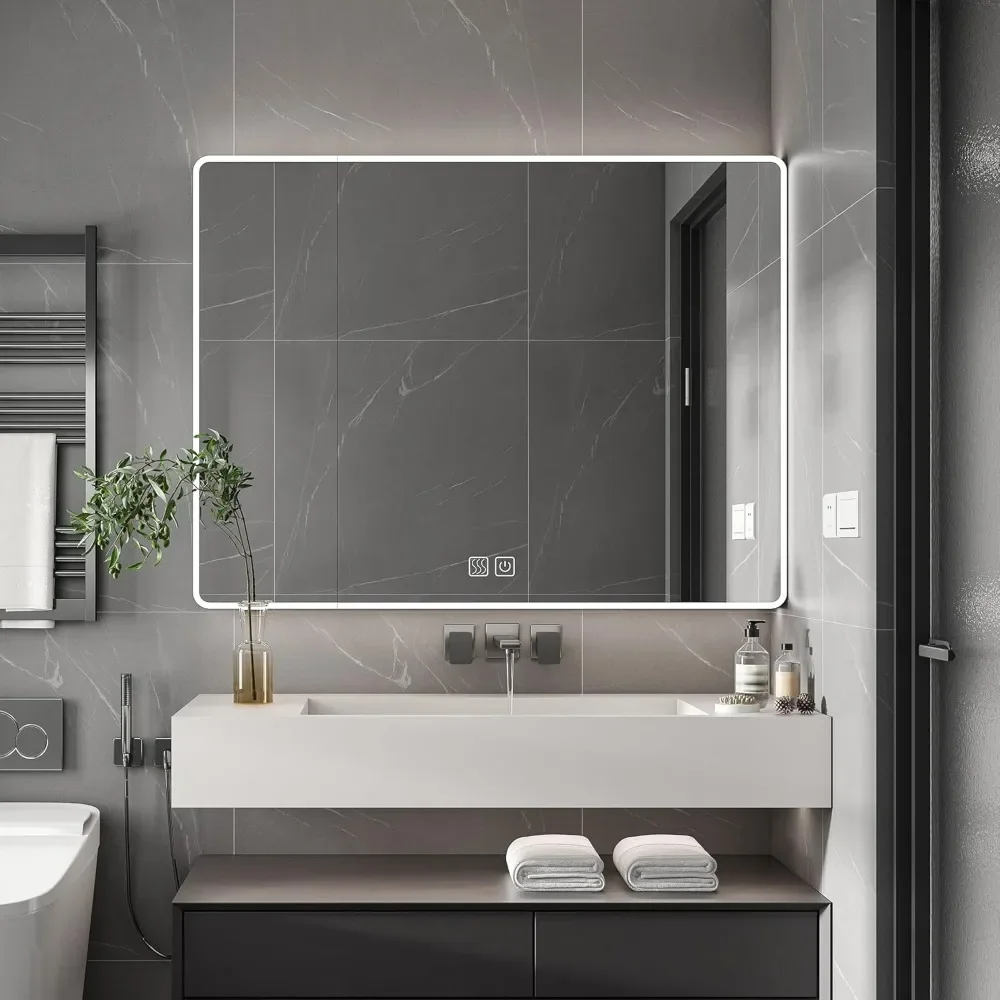 35.4 x 27.6 Aluminium Medicine Cabinet Mirror with 3 Colors LED Light, Defogging, Storage Rack&Hair Dryer Holder, Mirror Cabinet
35.4 x 27.6 Aluminium Medicine Cabinet Mirror with 3 Colors LED Light, Defogging, Storage Rack&Hair Dryer Holder, Mirror Cabinet