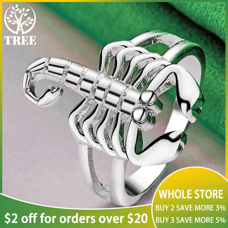 Charm 925 Sterling Silver Originality Trendy Scorpion Ring For Women Men Fashion Party Birthday Engagement Wedding Jewelry Gift
Charm 925 Sterling Silver Originality Trendy Scorpion Ring For Women Men Fashion Party Birthday Engagement Wedding Jewelry Gift