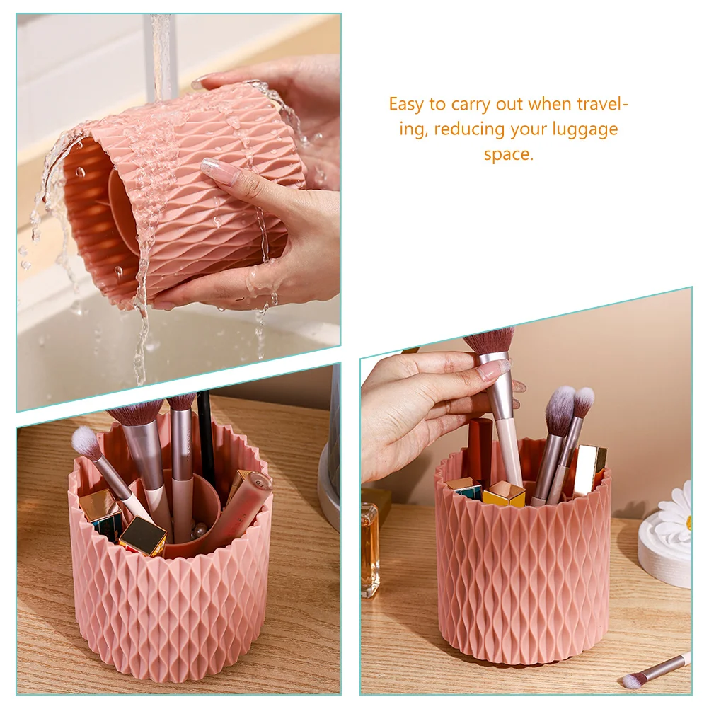 2pcs Plastic Container Pink Makeup Brush Holder High Capacity Vanity Organizer Makeup Brush Holder Organizer Travel Friendly
2pcs Plastic Container Pink Makeup Brush Holder High Capacity Vanity Organizer Makeup Brush Holder Organizer Travel Friendly