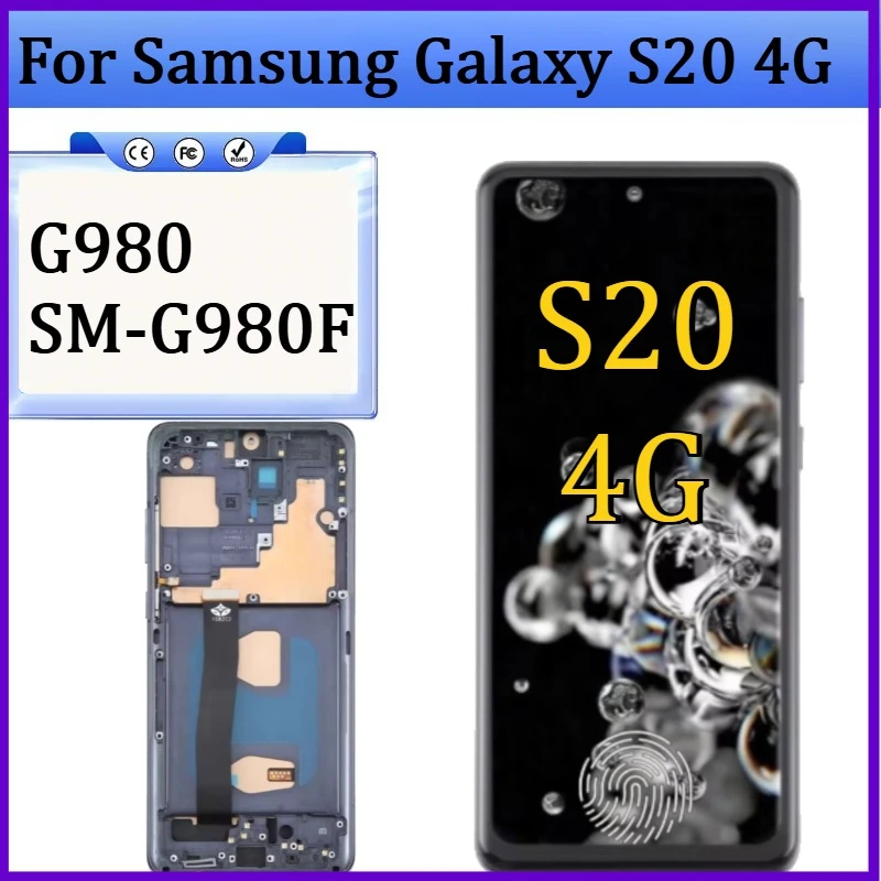 Новый TFT/OLED дисплей для Samsung Galaxy S20 4G G980 SM-G980F, сенсорный экран с рамкой для Samsung S20 4G LCD
Новый TFT/OLED дисплей для Samsung Galaxy S20 4G G980 SM-G980F, сенсорный экран с рамкой для Samsung S20 4G LCD