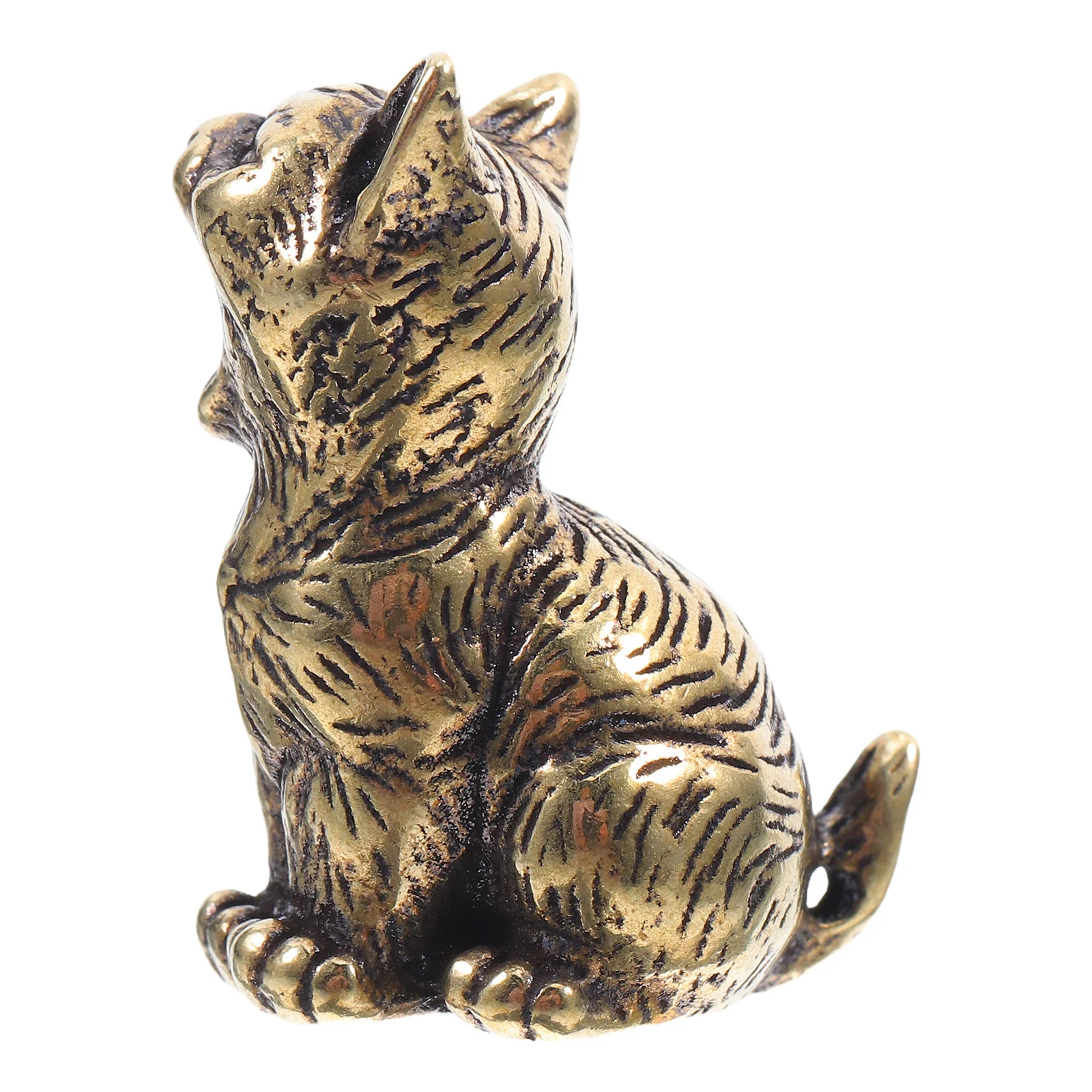 Brass Mini Cat Hanging Decor Vintage Lifelike Animal Statue Keychain Bag Charm Phone Ornament for Home Cat Lovers
Brass Mini Cat Hanging Decor Vintage Lifelike Animal Statue Keychain Bag Charm Phone Ornament for Home Cat Lovers