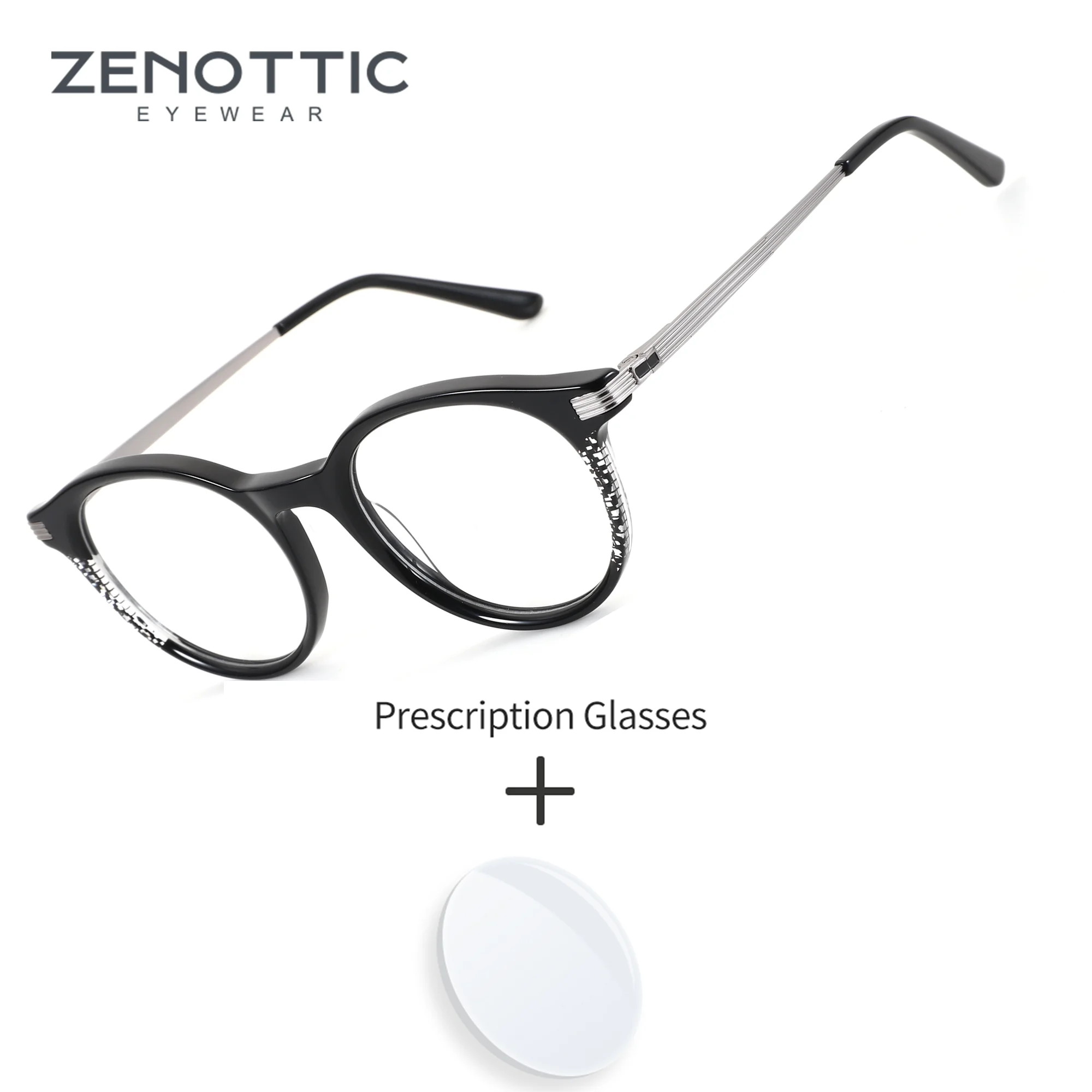 ZENOTTIC L Size Unisex Lightweight Classic Retro Round Acetate Prescription Glasses with Blue Light Filter Lenses
ZENOTTIC L Size Unisex Lightweight Classic Retro Round Acetate Prescription Glasses with Blue Light Filter Lenses