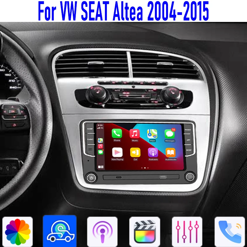 GPS 7'' For VW SEAT Altea 2004-2015 Wireless Apple Carplay Android 13 Auto Car Stereo Radio Head Unit Camera Canbus WIFI 4-64GB
GPS 7'' For VW SEAT Altea 2004-2015 Wireless Apple Carplay Android 13 Auto Car Stereo Radio Head Unit Camera Canbus WIFI 4-64GB
