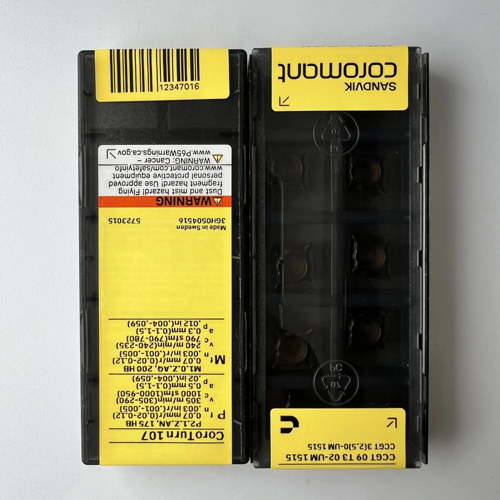 SANDVIK / CCGT09T302-UM 1515 / Лезвие с ЧПУ из твердого сплава, 10 шт.
SANDVIK / CCGT09T302-UM 1515 / Лезвие с ЧПУ из твердого сплава, 10 шт.