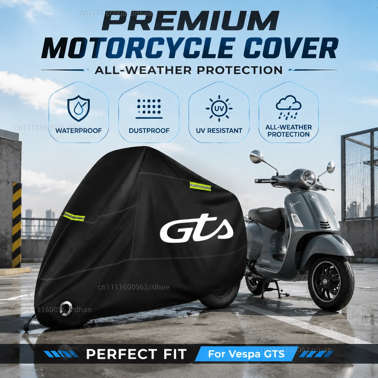 Premium Motorcycle Cover All Weather Dust Rain UV Protection 190T Oxford Cloth For For Vespa GTS 125 150 300 Super 300 Super300
Premium Motorcycle Cover All Weather Dust Rain UV Protection 190T Oxford Cloth For For Vespa GTS 125 150 300 Super 300 Super300