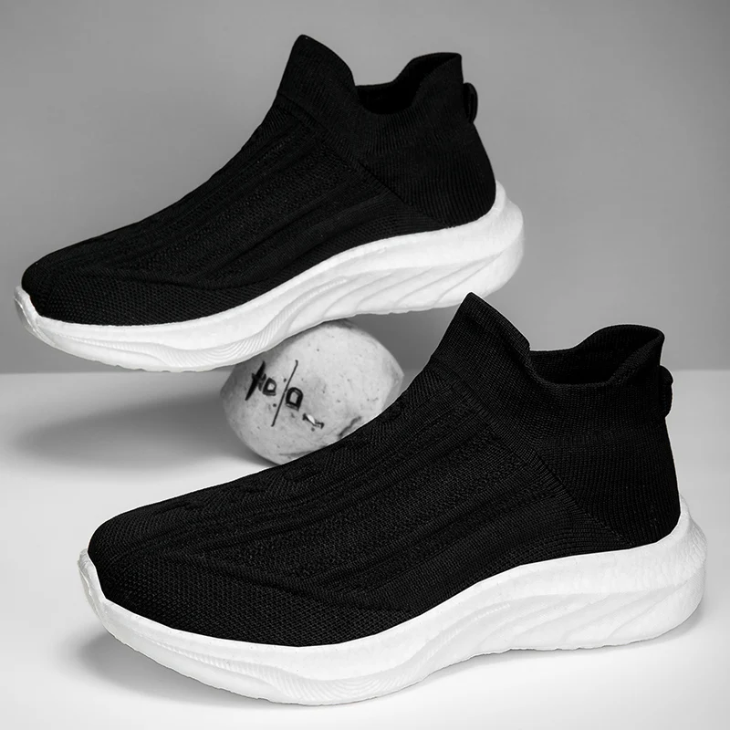 Outdoor Sneakers Breathable Men's Running Shoes Athletic Low Top Casual Sport Shoes Solid Gym Mesh Sock Shoes Slip on EU 36-45
Outdoor Sneakers Breathable Men's Running Shoes Athletic Low Top Casual Sport Shoes Solid Gym Mesh Sock Shoes Slip on EU 36-45