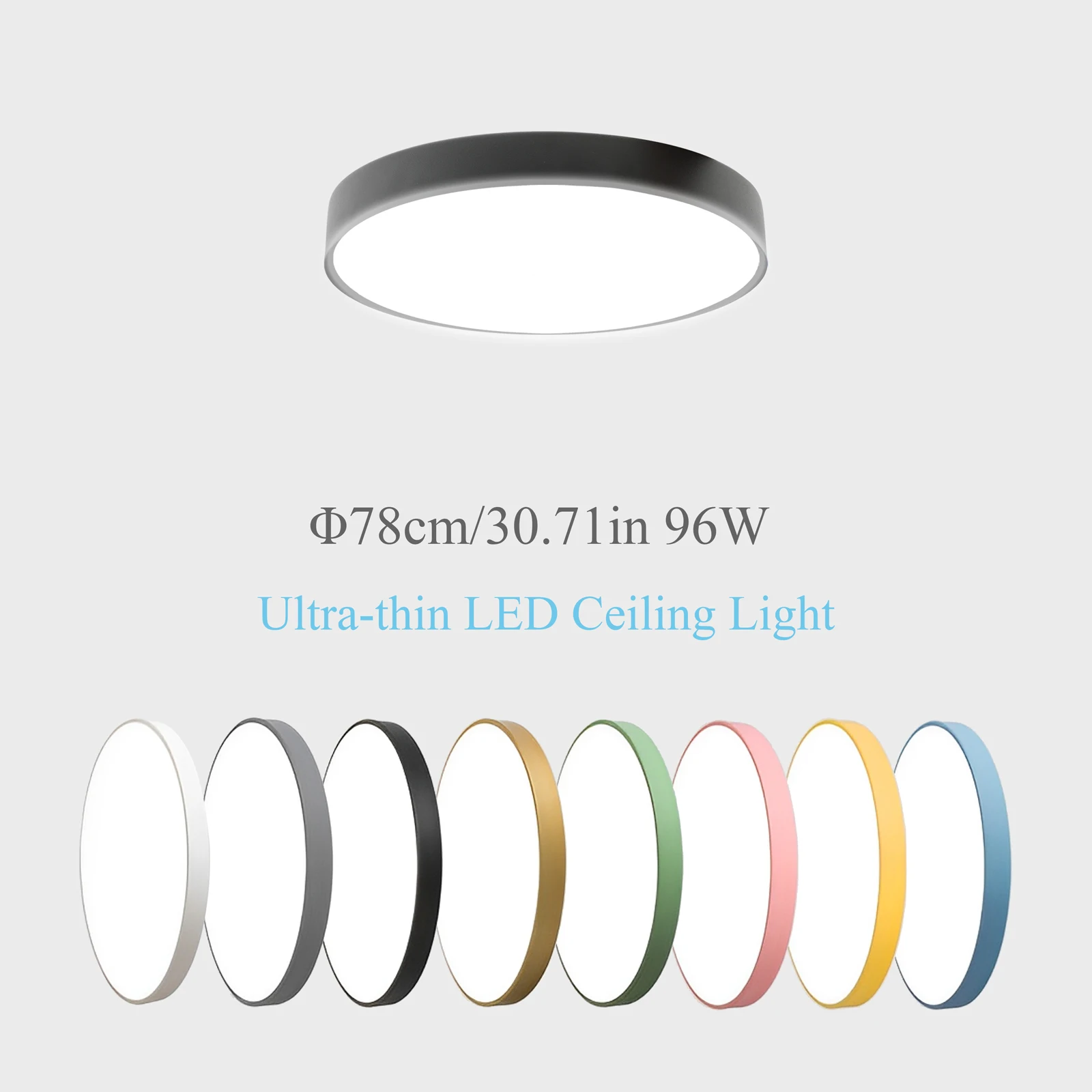 Round LED Ceiling Light 96W Modern Ultra-thin Macaron Ceiling Lamp Indoor Bedroom Living Room Lighting Fixture Surface Mount
Round LED Ceiling Light 96W Modern Ultra-thin Macaron Ceiling Lamp Indoor Bedroom Living Room Lighting Fixture Surface Mount