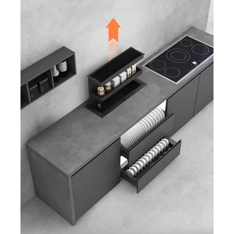 Electric lift cabinet pull-out storage basket, smart storage basket
Electric lift cabinet pull-out storage basket, smart storage basket