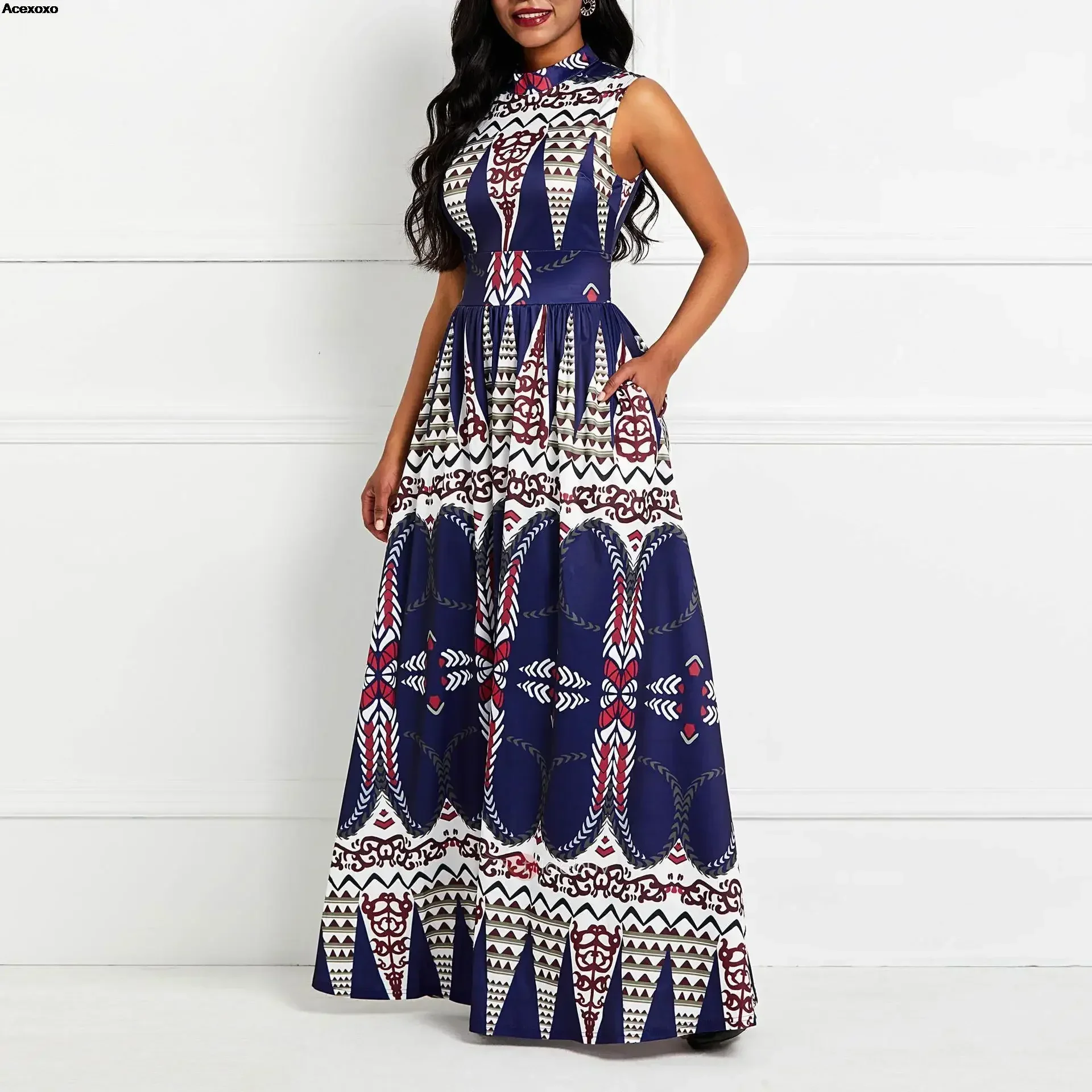 2023 Spring/summer new women's fashion casual sexy print sleeveless waist slim-fit dress
2023 Spring/summer new women's fashion casual sexy print sleeveless waist slim-fit dress