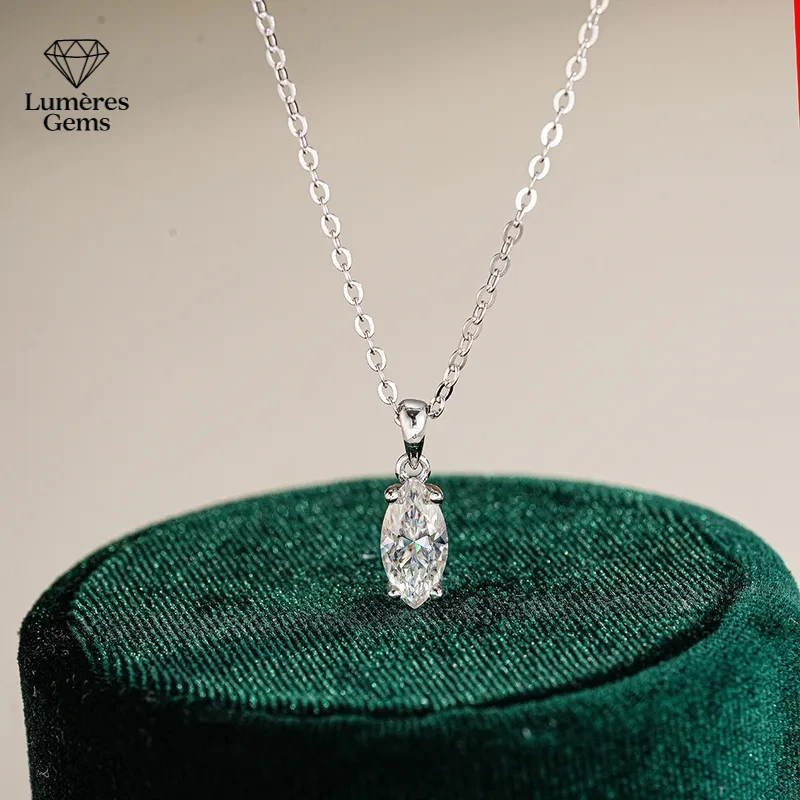 High-End Minimalist Marquise Necklace!PT950 Platinum 1CT Moissanite, Slimming Flattering, Versatile For Date & Travel
High-End Minimalist Marquise Necklace!PT950 Platinum 1CT Moissanite, Slimming Flattering, Versatile For Date & Travel