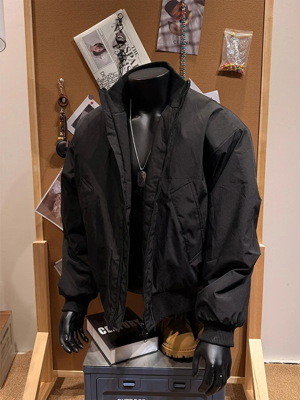 Bla Bomber Flight Jaet Cotton Padded Men's Winter American Sle Stand Collar Baseball Outfit ort ape Coat
Bla Bomber Flight Jaet Cotton Padded Men's Winter American Sle Stand Collar Baseball Outfit ort ape Coat