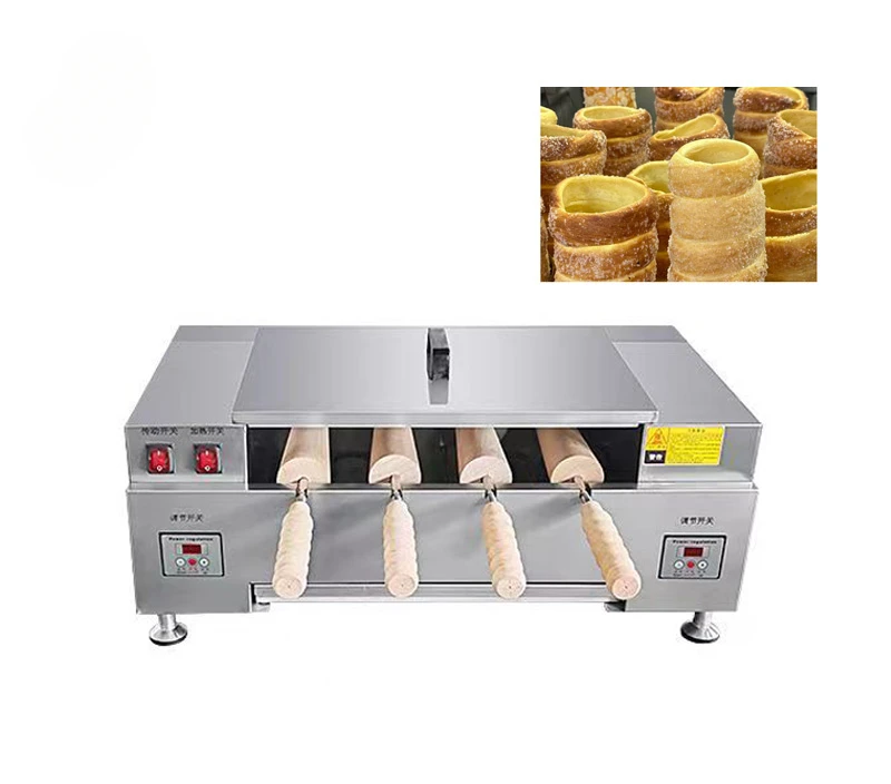 Commercial New Design Chimney Bread Roll Making Machine 8pcs or 4pcs Electric 220V Bread Rolls Baker Digital Display
Commercial New Design Chimney Bread Roll Making Machine 8pcs or 4pcs Electric 220V Bread Rolls Baker Digital Display