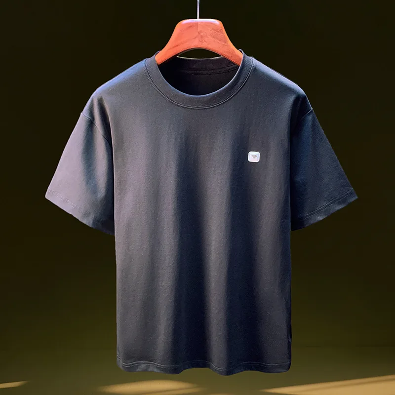Solid color simple T-shirt men's short sleeved top fashionable and versatile elastic breathable casual summer men's clothing
Solid color simple T-shirt men's short sleeved top fashionable and versatile elastic breathable casual summer men's clothing