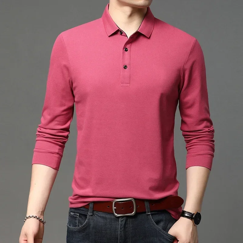 Brand Polo Shirt Men Long Sleeve Business Casual Polo Shirt Mens Clothes Spring Autumn Solid Male Turn Down Collar Tops Tees
Brand Polo Shirt Men Long Sleeve Business Casual Polo Shirt Mens Clothes Spring Autumn Solid Male Turn Down Collar Tops Tees