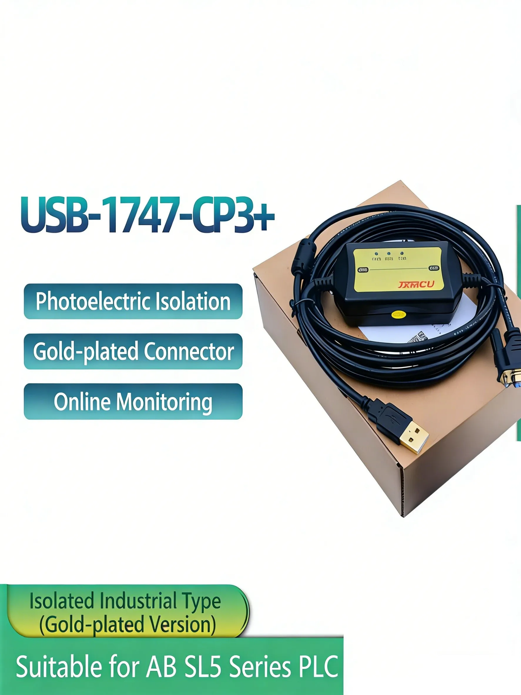 USB-1747-CP3 Compatible with AB SLC503 04 05 Series PLC Programming Cable USB-1756-CP3
USB-1747-CP3 Compatible with AB SLC503 04 05 Series PLC Programming Cable USB-1756-CP3