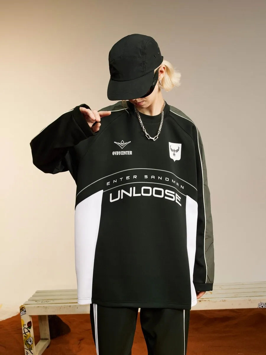 Color Block Vintage Large Sporty Full Sleeve Sweatshirts T-shirts for Women Men Streetwear Winter Spring Oversized Tops Pullover
Color Block Vintage Large Sporty Full Sleeve Sweatshirts T-shirts for Women Men Streetwear Winter Spring Oversized Tops Pullover