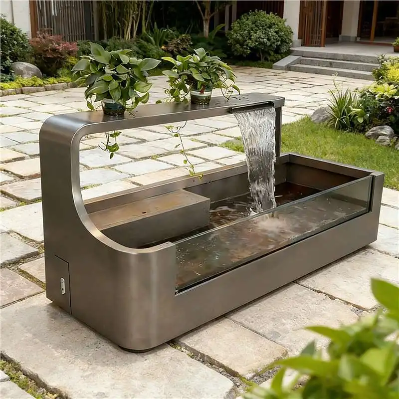 PYH outdoor decorative fish tank stainless steel courtyard features outdoor garden fountain ornament fish pond
PYH outdoor decorative fish tank stainless steel courtyard features outdoor garden fountain ornament fish pond