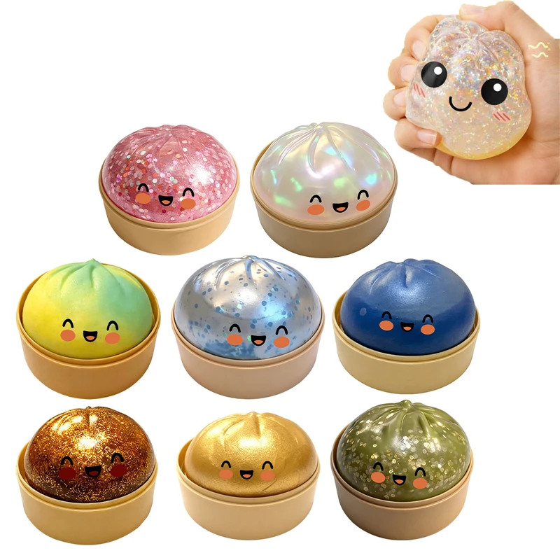 Fidget Toy Squishy Colorful Dumpling Toys Slow Rising Stress Relief Fidget Ball Sparkles For Kids Adults Stress-relieving Toy
Fidget Toy Squishy Colorful Dumpling Toys Slow Rising Stress Relief Fidget Ball Sparkles For Kids Adults Stress-relieving Toy