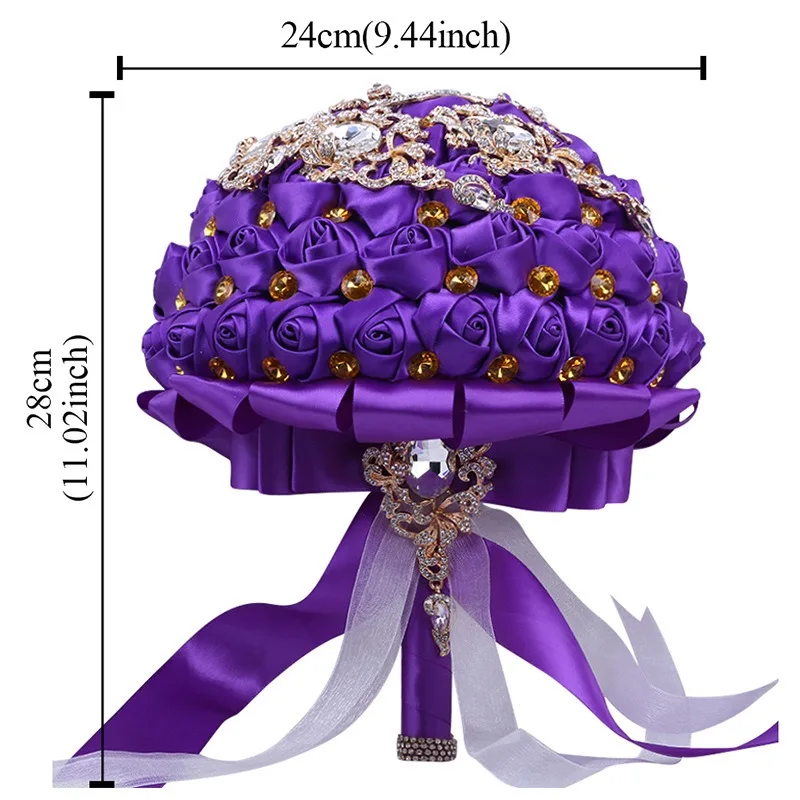 New Gold Rhinestone Bridal Bouquet Rhinestone Ribbon Rose Korean Wedding Gift Wedding Supplies
New Gold Rhinestone Bridal Bouquet Rhinestone Ribbon Rose Korean Wedding Gift Wedding Supplies