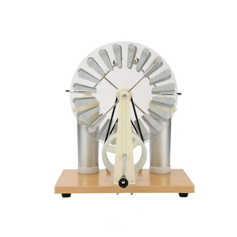 J23008 Wimshurst machine Static induction electrostatic generator demonstration physical static experimental equipment
J23008 Wimshurst machine Static induction electrostatic generator demonstration physical static experimental equipment