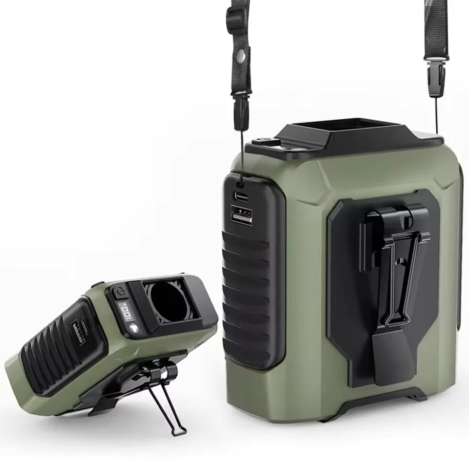 Портативный поясной вентилятор 4000 мА, светодиодное освещение, подвесной вентилятор на шею, перезаряжаемый персональный носимый охлаждающий вентилятор с зажимом для ремня для кемпинга на открытом воздухе
Портативный поясной вентилятор 4000 мА, светодиодное освещение, подвесной вентилятор на шею, перезаряжаемый персональный носимый охлаждающий вентилятор с зажимом для ремня для кемпинга на открытом воздухе