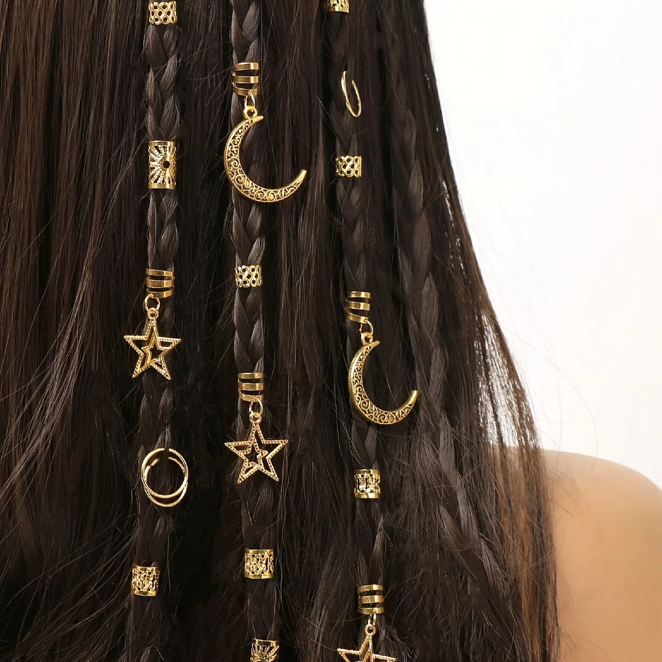 45 Pcs Wig Pendant Dreadlock Thread Hair Ring Sunflower Alloy Hair Clip Combo Set for African Braid
45 Pcs Wig Pendant Dreadlock Thread Hair Ring Sunflower Alloy Hair Clip Combo Set for African Braid