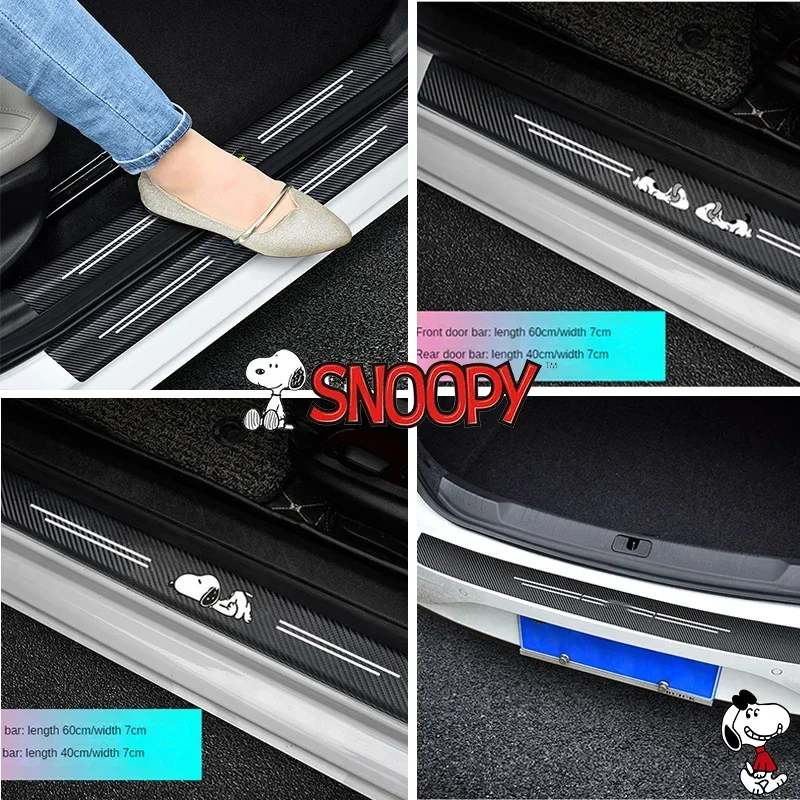 Snoopy автомобильные аксессуары, наклейки, защита от царапин на порог двери, кожаная полоса, милая защита порога автомобиля, пленка на бампер, наклейка
Snoopy автомобильные аксессуары, наклейки, защита от царапин на порог двери, кожаная полоса, милая защита порога автомобиля, пленка на бампер, наклейка
