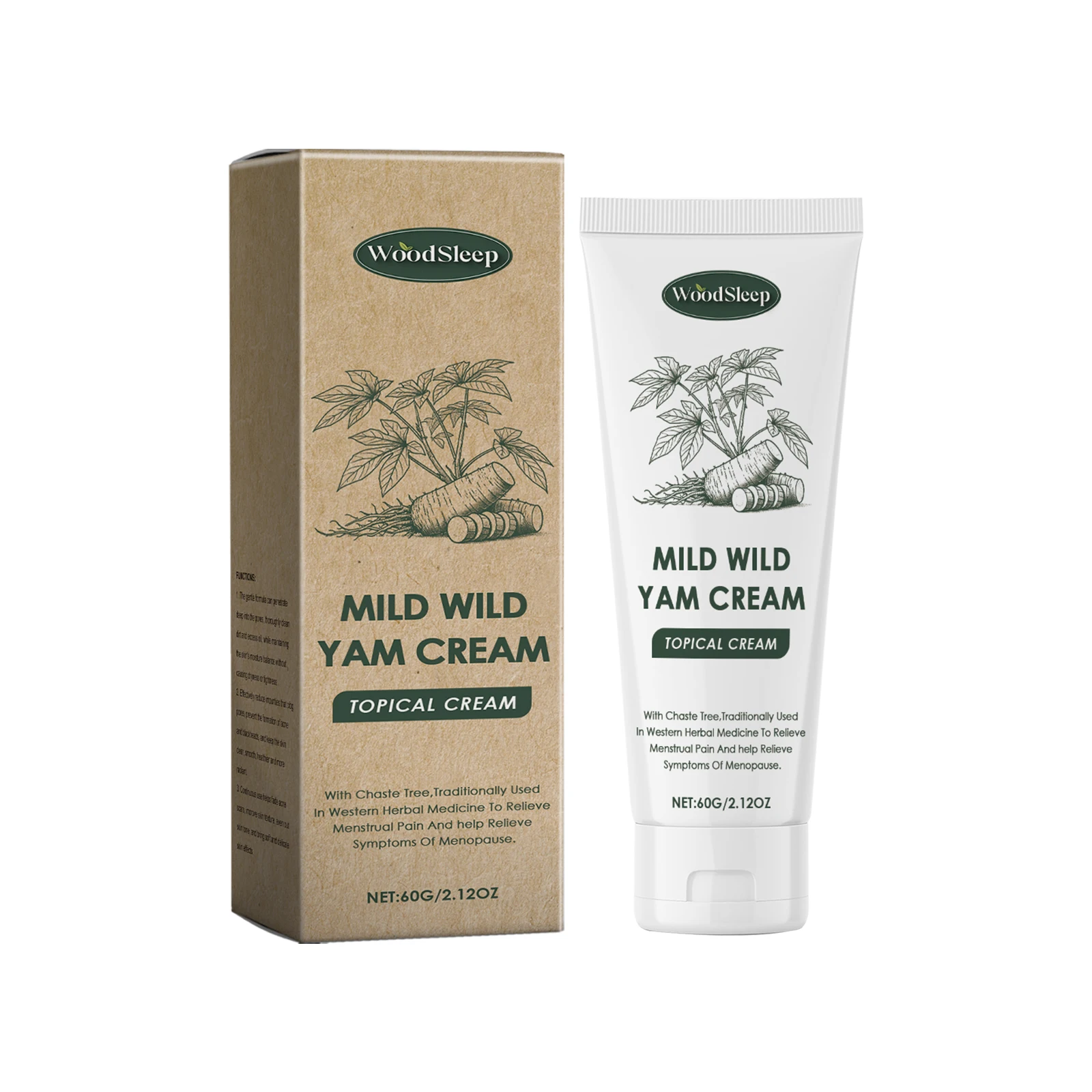 Woodsleep Wild Yam Cream Mild Botanic Ingredients Soothing Body Moisture Cream 2pcs
Woodsleep Wild Yam Cream Mild Botanic Ingredients Soothing Body Moisture Cream 2pcs