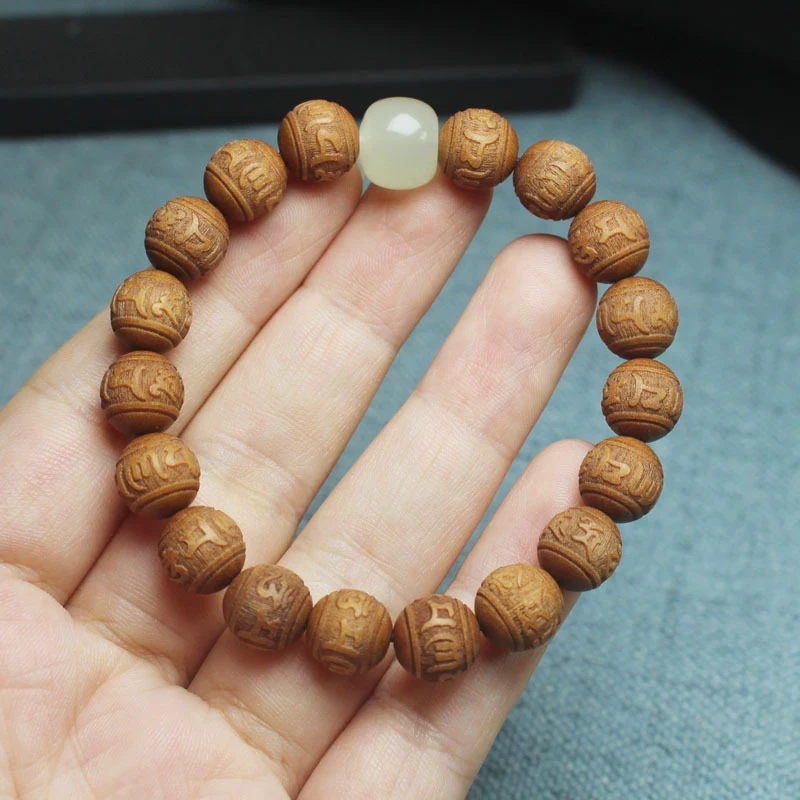 Barbie Sandalwood DIY Six-Character Mantra Enlightenment Bracelet 10mm Unisex Meditation Beads
Barbie Sandalwood DIY Six-Character Mantra Enlightenment Bracelet 10mm Unisex Meditation Beads