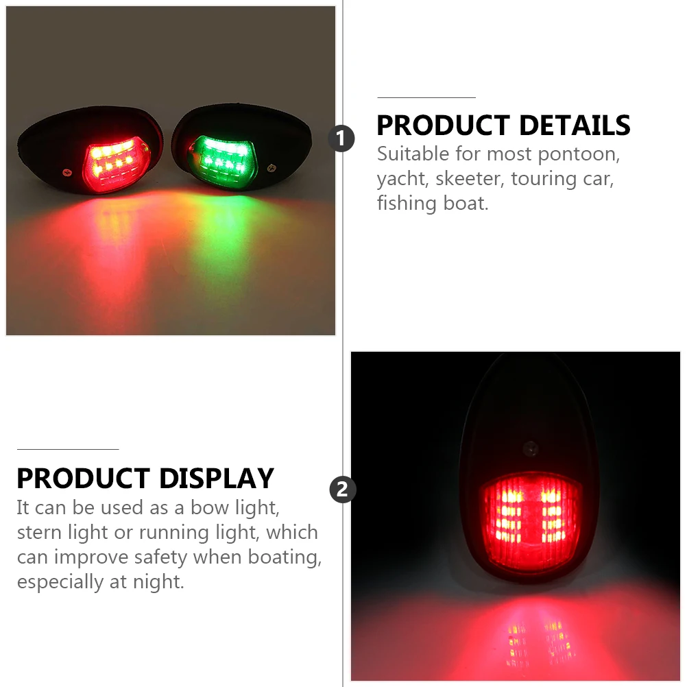 2 Pcs Bracelet Toddler LED Navigation Lights for Boats Acrylic Marine Flush Mount
2 Pcs Bracelet Toddler LED Navigation Lights for Boats Acrylic Marine Flush Mount