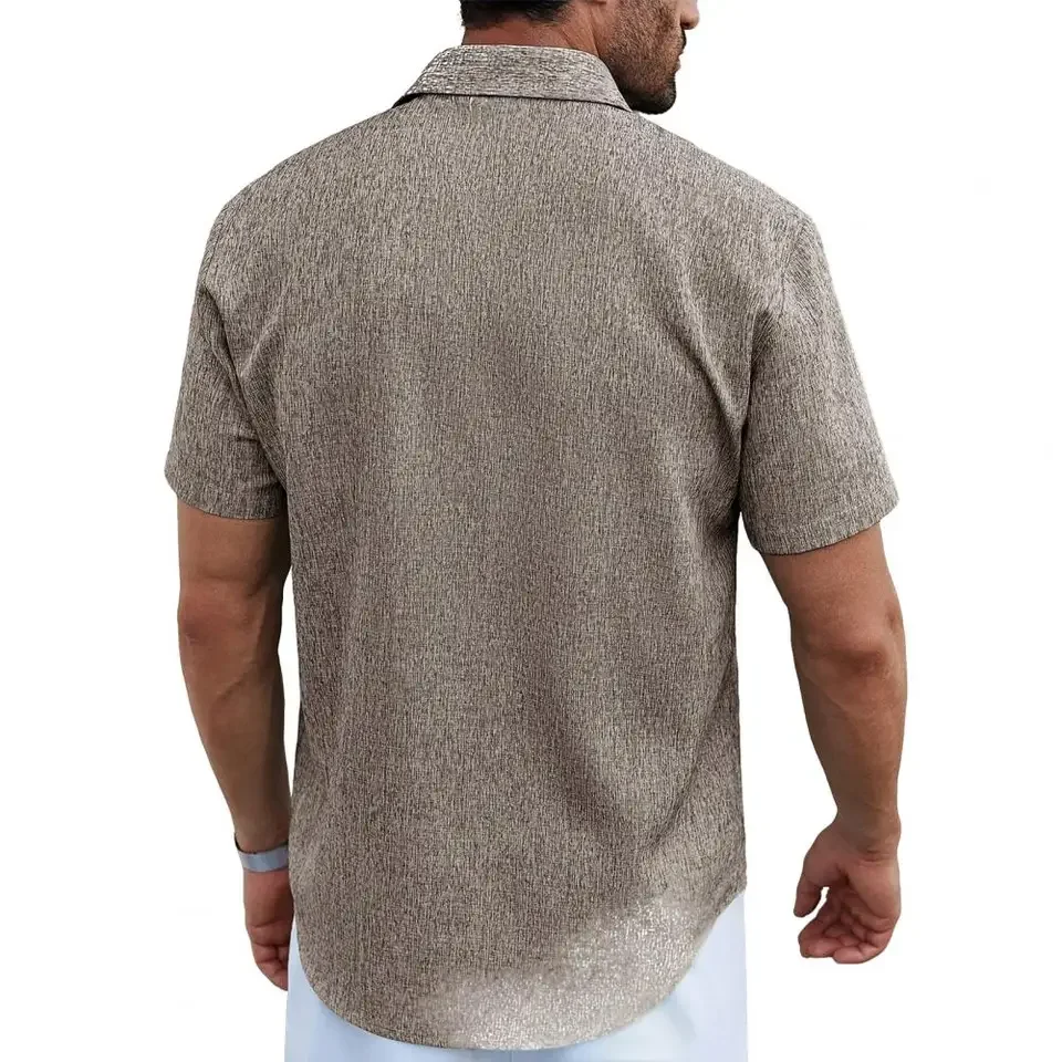 2026 Men's Shirt Hawaiian Shirt Solid Color Shirt Short-sleeved Outdoor Vacation Casual Wear Loose Fit S-2xl Soft Button-up
2026 Men's Shirt Hawaiian Shirt Solid Color Shirt Short-sleeved Outdoor Vacation Casual Wear Loose Fit S-2xl Soft Button-up