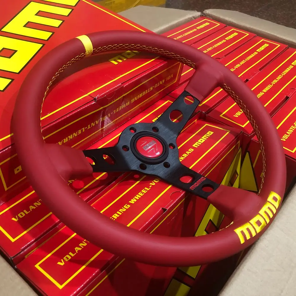 Red JDM Racing Deep 14Inch MOMO Steering Wheel JDM Rally Drift Red Leather MOMO Steering Wheel Volantes For VW Toyota BMW Nissan
Red JDM Racing Deep 14Inch MOMO Steering Wheel JDM Rally Drift Red Leather MOMO Steering Wheel Volantes For VW Toyota BMW Nissan