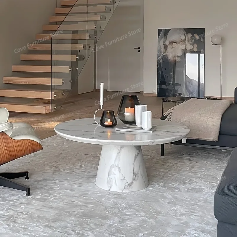 French Natural Marble Round Coffee Tables Modern Simple Designer Coffee Table Living Room Home Furniture mesa de centro FYCT
French Natural Marble Round Coffee Tables Modern Simple Designer Coffee Table Living Room Home Furniture mesa de centro FYCT