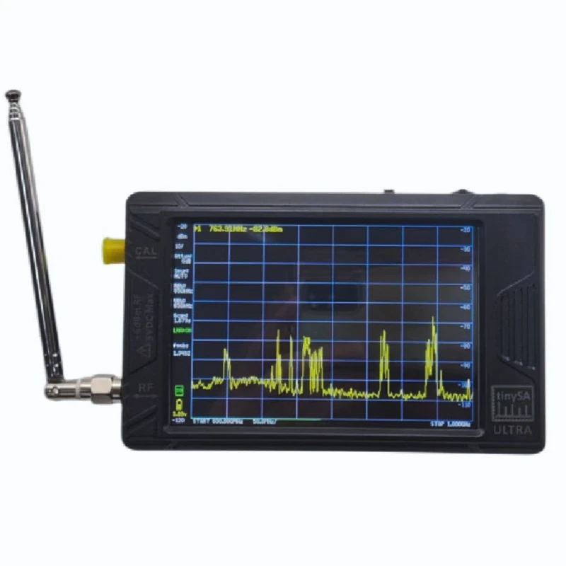 MM-2025 último 7,3 GHz TinySA ULTRA Plus ZS407 analizador espectro pequeño portátil TinySA pantalla táctil 3,95 pulgadas bater
MM-2025 último 7,3 GHz TinySA ULTRA Plus ZS407 analizador espectro pequeño portátil TinySA pantalla táctil 3,95 pulgadas bater