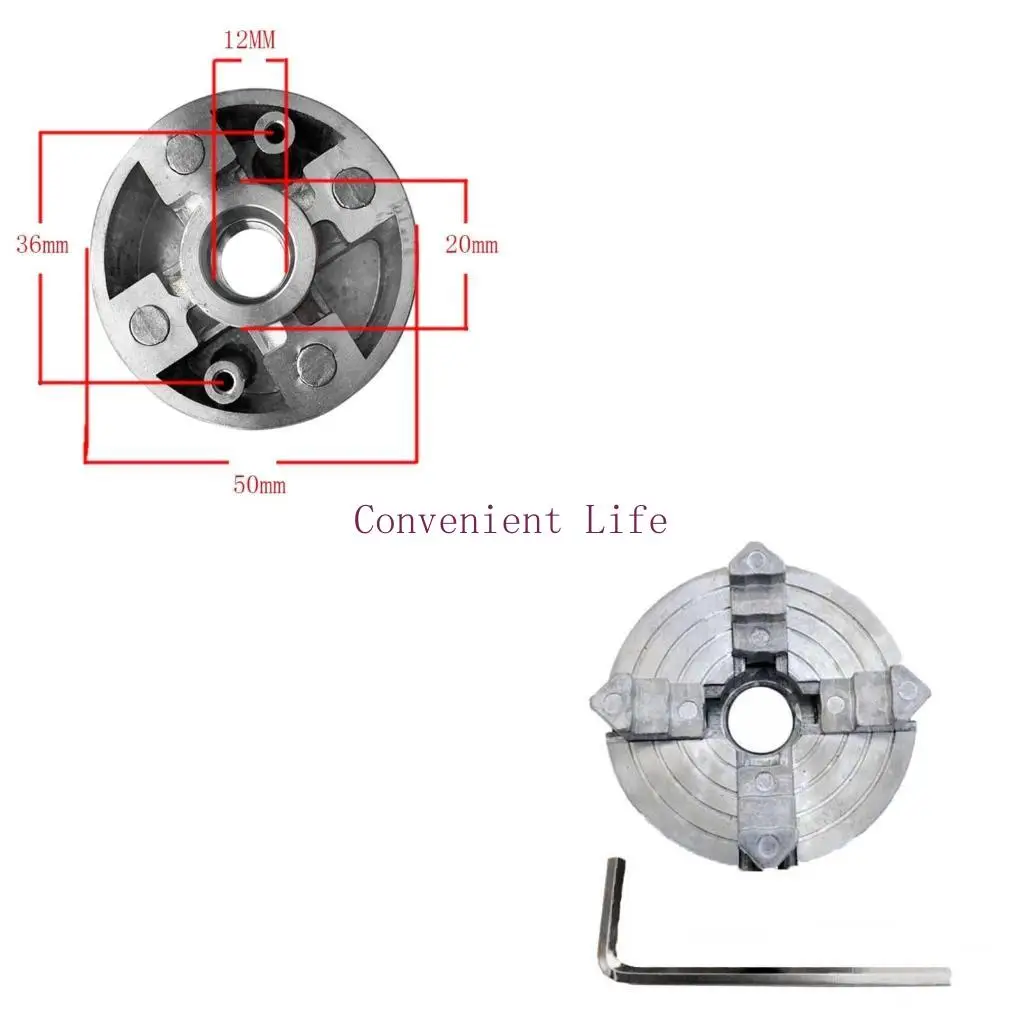 L1EE 4 Jaw Lathe Chuck Turning Clamp Zinc Alloy Drilling Tool Threaded Back
L1EE 4 Jaw Lathe Chuck Turning Clamp Zinc Alloy Drilling Tool Threaded Back