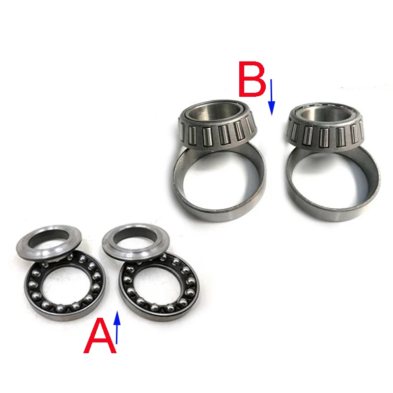 Motorcycle Neck Bearing Set for Honda Haojin Haojue Lifan Loncin Dayun CG125 CBT125 JH70 Steering Stem Needle and Roller Bearing
Motorcycle Neck Bearing Set for Honda Haojin Haojue Lifan Loncin Dayun CG125 CBT125 JH70 Steering Stem Needle and Roller Bearing
