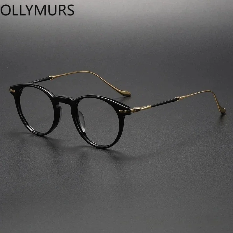 OLLYMURS прозрачные очки брендовый дизайн ацетатные титановые оптические очки оправа мужские элитные ультра легкие круглые очки для C
OLLYMURS прозрачные очки брендовый дизайн ацетатные титановые оптические очки оправа мужские элитные ультра легкие круглые очки для C