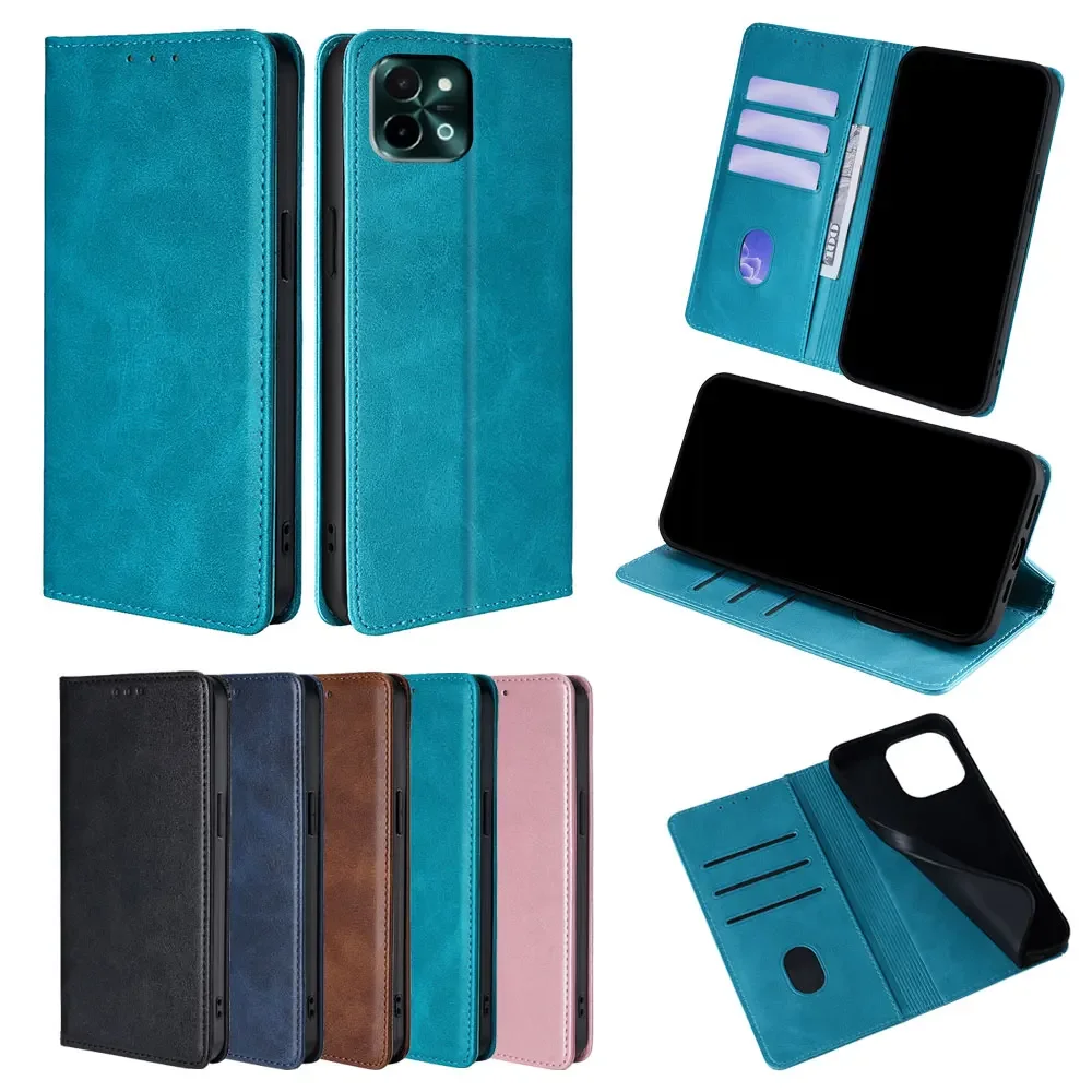 GEFENIS Business PU Leather Flip Protective Cover For VIVO Y28 Y28S T3 Lite Y200T V40 Pro Magnetic Wallet Mobile Phone Case Card
GEFENIS Business PU Leather Flip Protective Cover For VIVO Y28 Y28S T3 Lite Y200T V40 Pro Magnetic Wallet Mobile Phone Case Card