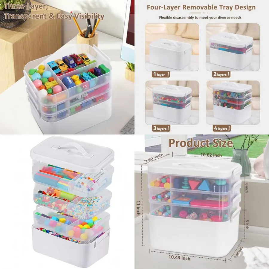 4-слойные органайзеры для рукоделия и хранения с выдвижными лотками, органайзер для творчества с крышками и ручкой, контейнеры для хранения художественных принадлежностей, органайзер для художественных работ.
4-слойные органайзеры для рукоделия и хранения с выдвижными лотками, органайзер для творчества с крышками и ручкой, контейнеры для хранения художественных принадлежностей, органайзер для художественных работ.