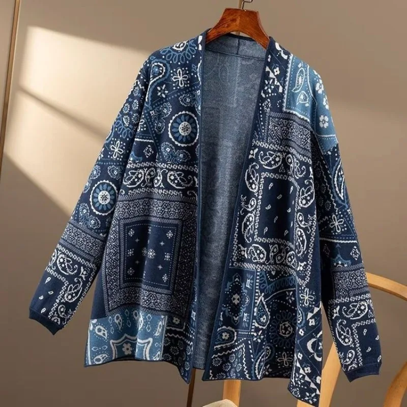 Autumn New Blue and White Woolen Shawl Jacket Women Chinese Style Fashion Coats and Jackets Woman
Autumn New Blue and White Woolen Shawl Jacket Women Chinese Style Fashion Coats and Jackets Woman