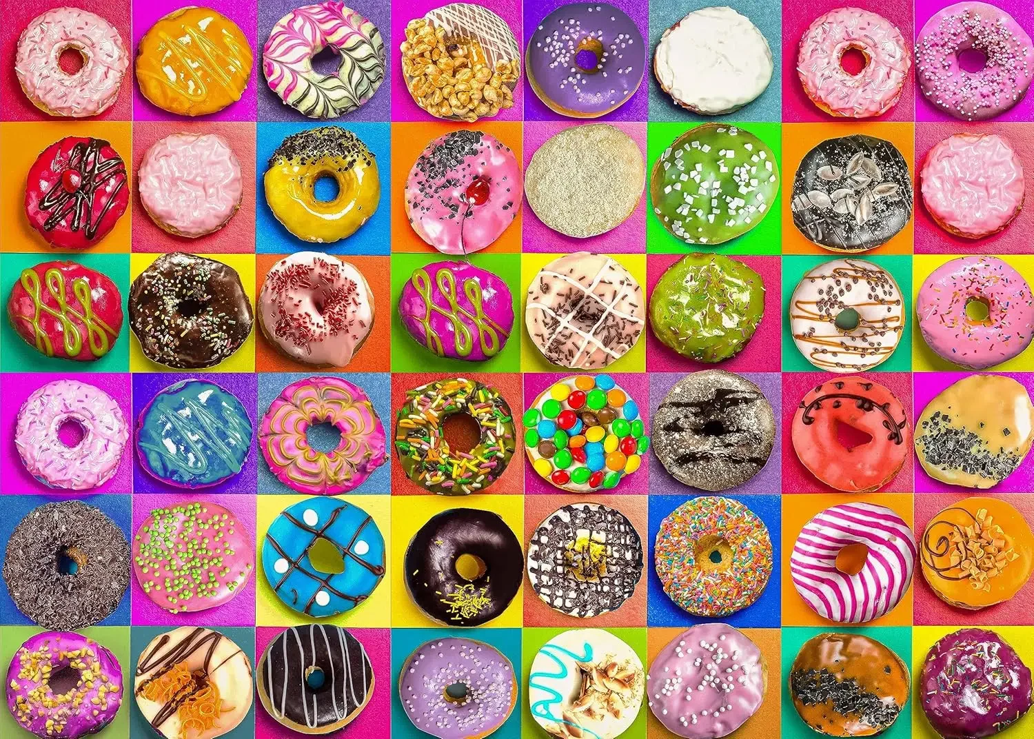  1314/1000/520 Pieces Puzzles for A Donuts Jigsaw Puzzles for Gameroom Bedroom Livingroom Challenging Family Activity Games
1314/1000/520 Pieces Puzzles for A Donuts Jigsaw Puzzles for Gameroom Bedroom Livingroom Challenging Family Activity Games