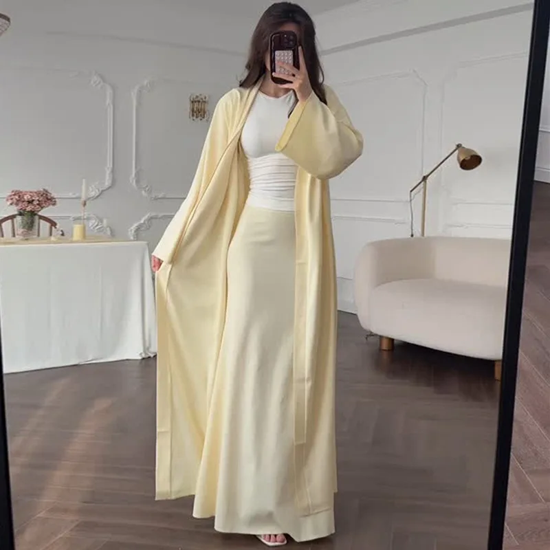 Women's Clothing 2025 Summer New Style Casual Long Cardigan Jacket High Waisted Skirt Set
Women's Clothing 2025 Summer New Style Casual Long Cardigan Jacket High Waisted Skirt Set
