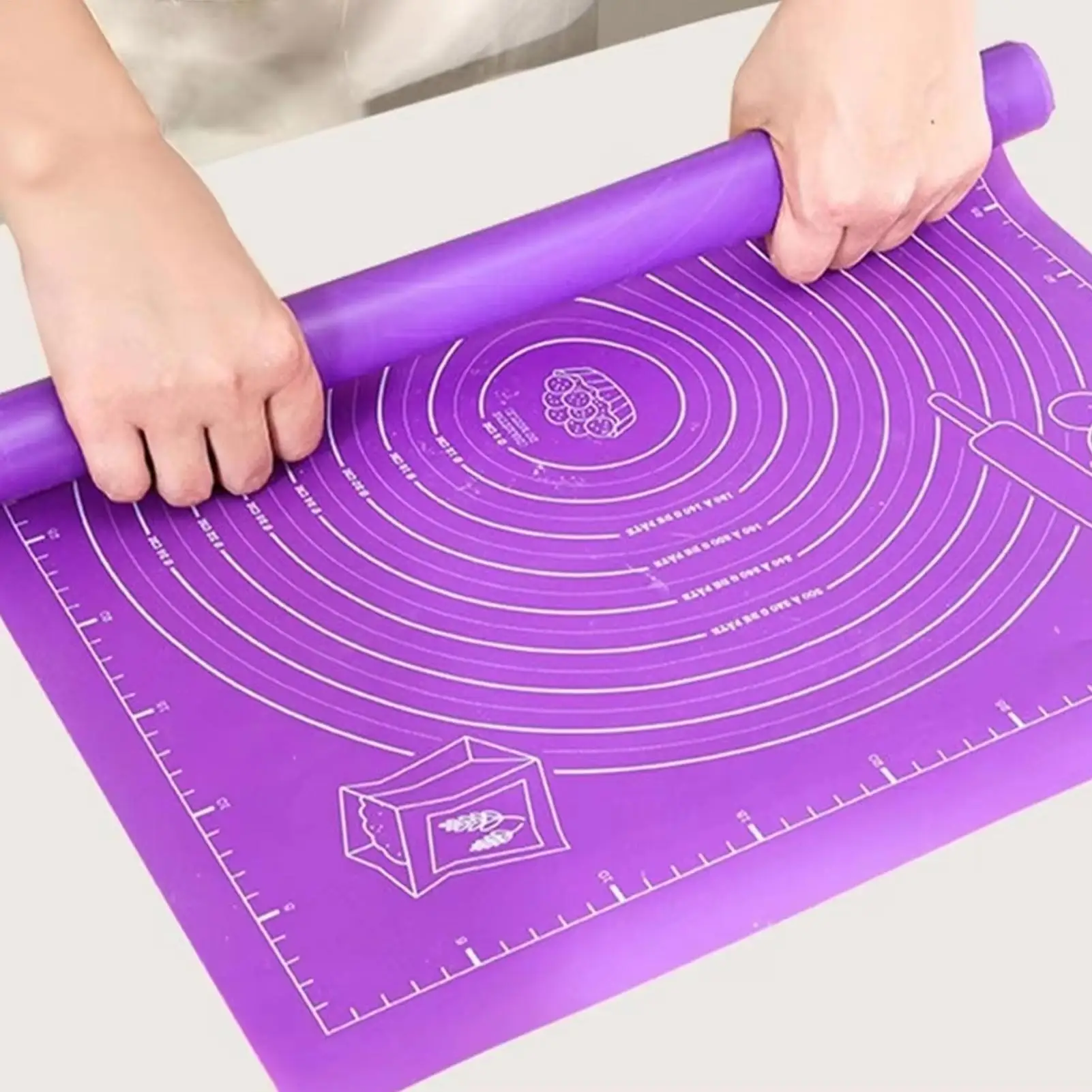 Dough Mat Food Grade Nonstick Non-slip Reusable Baking Sheet Rolling Dough Pad For Bread Cake Pastry Making Kitchen Countertop
Dough Mat Food Grade Nonstick Non-slip Reusable Baking Sheet Rolling Dough Pad For Bread Cake Pastry Making Kitchen Countertop