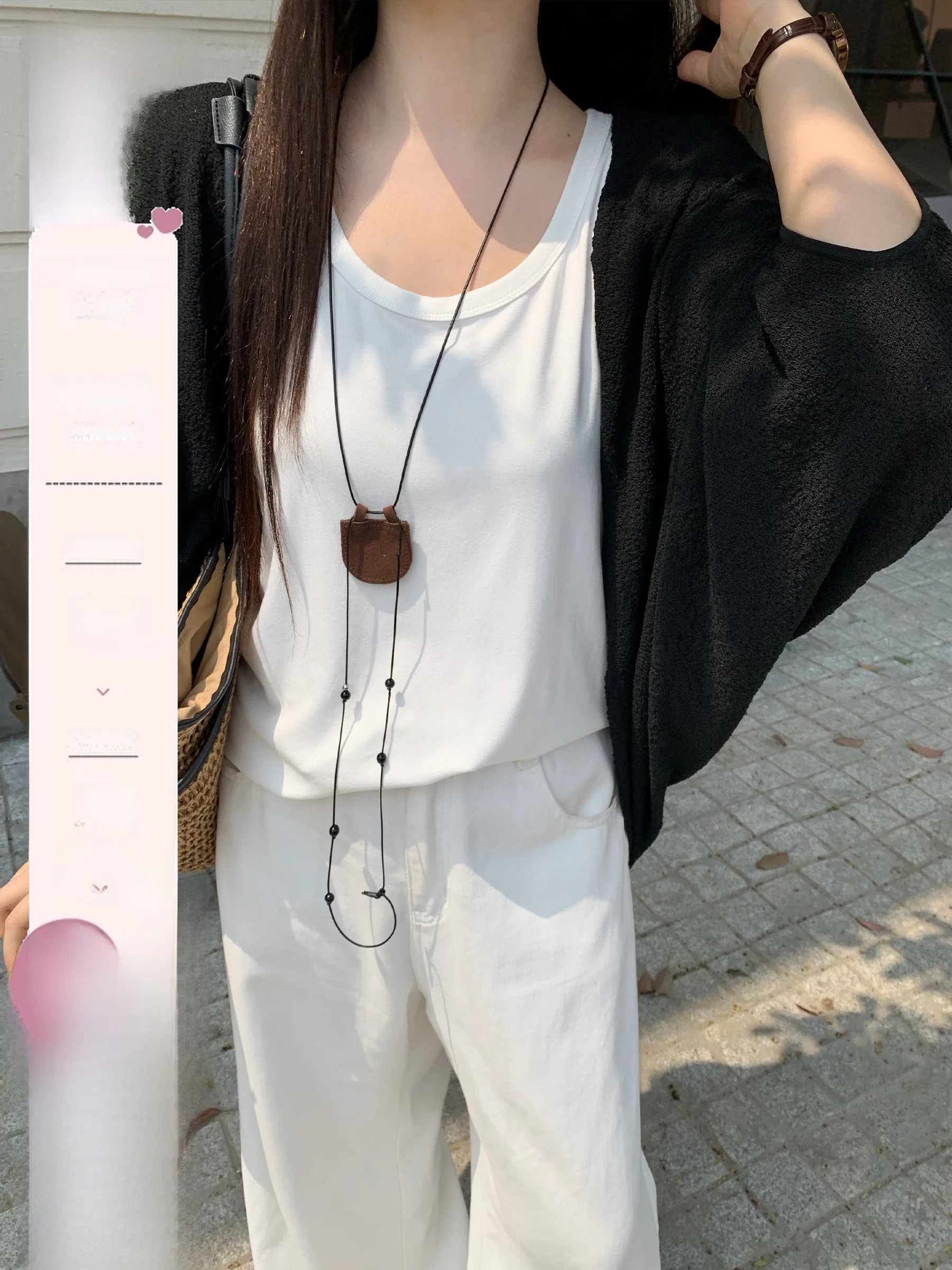 Loose Knitted Open Cardigan Women's Summer New Lazy Style Black Versatile Sun Protection Outerwear Soft Knitwear Long Sleeve
Loose Knitted Open Cardigan Women's Summer New Lazy Style Black Versatile Sun Protection Outerwear Soft Knitwear Long Sleeve